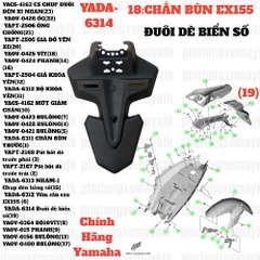 [EX155][18:CHẮN BÙN] YADA-6314 EX155(21-23)-NHÁM-11 Đuôi dè biển số-[Yamaha] (19)