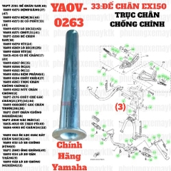 [EX15][33:ĐẾCHÂN] YAOV-0263 TRỤC CHÂN CHỐNG CHÍNH EX15 (15-18) (3)-[Yamaha], EX155 [33:ĐẾ(3)]