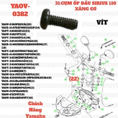[SIRC][31:CỤM ỐP ĐẦU] YAOV-0382 VÍT SIRIUS RC-T110LE (22)-[Yamaha]