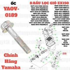 [EX15][8:BẦU LỌC GIÓ] YAOV-0189 BU LÔNG EX15 (15-18) (13) 958120603000. EX155 [8:BẦU(12)], NVX155_V1 [8:BẦU(13)(38)]