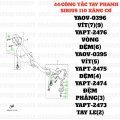 [SIRC][44:CÔNG TẮC TAY PHANH] YAPT-2476 VÒNG ĐỆM SIRIUS RC-T110LE (6)-[Yamaha]