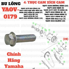 [EX15][4:TRỤC CAM, XÍCH CAM] YAOV-0179 BU LÔNG EX15 (15-18) (19) [5:BƠM (11) (13)]-[Yamaha], SIRIUS FI [26:YÊN(11)]