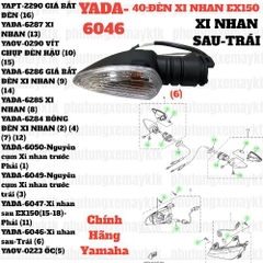 [EX15][40:ĐÈN XI NHAN]YADA-6046-Xi nhan sau-EX150(15-18)-Trái (6)-[Yamaha]