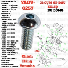 [EX15][31:CỤM ỐP ĐẦU] YAOV-0257 BU LÔNG EX15 (15-18) (26)-[Yamaha], EX155 [31:CỤM(24)]