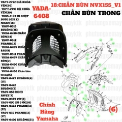 [NVX155_V1][18:CHẮN BÙN] YADA-6408 Chắn bùn trong Nvx155_V1(Nhám) (6) [Yamaha]