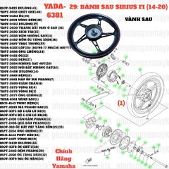 [SIR][29:BÁNH SAU] YADA-6381 VÀNH SAU SIRIUS-FI(14-20) (1) [Yamaha]