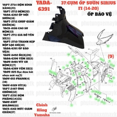 [SIR][37:CỤM ỐP SƯỜN] YADA-6391 ỐP BẢO VỆ SIRIUS-FI(14-20) (9) [Yamaha]