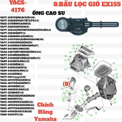 [EX155][8:BẦU LỌC GIÓ] YACS-4176 ỐNG CAO SU EX155(2022)-[Yamaha] (8), NVX155_V1 [8:BẦU(11)]