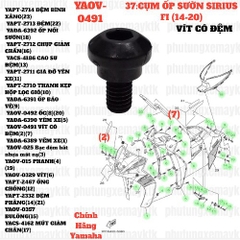 [SIR][37:CỤM ỐP SƯỜN] YAOV-0491 VÍT CÓ ĐỆM SIRIUS-FI(14-20) (2)(7) [Yamaha] NVX155_V1 [37:(6)
