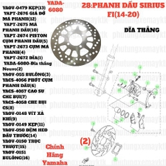 [SIR][28:PHANH DẦU] YADA-6080-Đĩa thắng Nouvo - SIRIUS-FI(14-20) (2) [Yamaha]