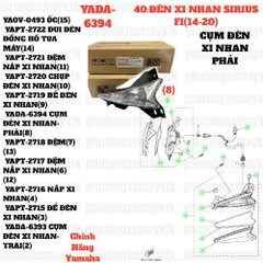 [SIR][40:ĐÈN XI NHAN] YADA-6394 CỤM ĐÈN XI NHAN-PHẢI SIRIUS-FI(14-20) (8) [Yamaha]