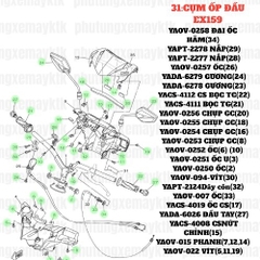 [EX15][31:CỤM ỐP ĐẦU] YAPT-2278 NẮP EX15 (15-18) (29)-[Yamaha]