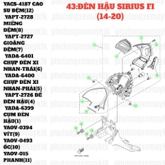 [SIR][43:ĐÈN HẬU] YAPT-2726 ĐỂ ĐÈN HẬU SIRIUS-FI(14-20) (4) [Yamaha]