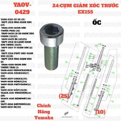 [EX155][24:CỤM GIẢM XÓC TRƯỚC] YAOV-0429 ỐC EX155(2022)-[Yamaha] (10)(25), SIRIUS FI [24:CỤM(10)(25)], NVX155_V1 [23:(10)(25)]
