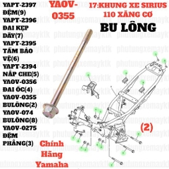 [SIRC][17:KHUNG XE] YAOV-0355 BULÔNGSIRIUS RC-T110LE (2)-[Yamaha], SIRIUS FI [17:KHUNG(4)]