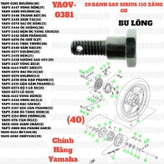 [SIRC][29:BÁNH SAU] YAOV-0381 BULÔNG SIRIUS RC-T110LE (40)-[Yamaha]