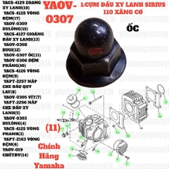 [SIRC][1:CỤM ĐẦU XY LANH] YAOV-0307 ỐC SIRIUS RC-T110LE (11)-[Yamaha]