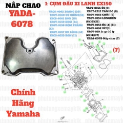 [EX15][1:CỤM ĐẦU XI LANH] YADA-6078-Nắp chao-Nắp đầu bò-EX150 (7)-[Yamaha]