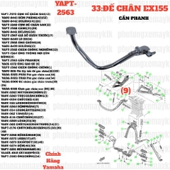 [EX155][33:ĐẾ CHÂN] YAPT-2563 CẦN PHANH EX155(2022)-[Yamaha] (9)