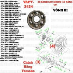 [SIRC][29:BÁNH SAU] YAPT-2434 VÒNG BI SIRIUS RC-T110LE (3)(4)-[Yamaha]