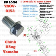 [EX15] [1:CỤM ĐẦU XI LANH] YAOV-0153 BU LÔNG BẮT NHÔNG [4:TRỤC(10)] EX150 (15-18) (4) (21) [14:HỘP(23)] trùng mã 950220601000-[Yamaha], SIRIUS FI [23:CỤM(14)], NVX155_V1 [26:(23)]_yaspm