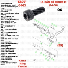 [SIR][16:CẦN SỐ] YAOV-0463 ỐC SIRIUS-FI(14-20) (25) [Yamaha]