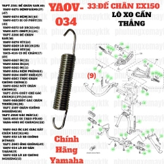 [EX15][33:ĐẾCHÂN] YAOV-034 LÒ XO CẦN THẮNG EX15 (15-18) (9)-[Yamaha], EX155 [33:ĐẾ(10)]
