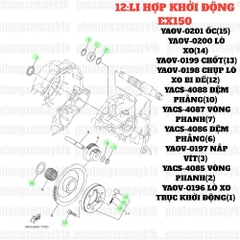 [EX15][12:LI HỢP KHỞI ĐỘNG] YAOV-0197 NẮP VÍT  EX15 (15-18) (3)-[Yamaha]