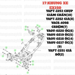 [EX15][17:KHUNG XE] YACS-4098 CAO SU ĐỆM EX15 (15-18) (7), SIRIUS RC [18:CHẮN(11)]-[Yamaha], SIRIUS FI [33:ĐẾ(27)(36)], NVX155_V1 [33:ĐẾ(13)(20)]
