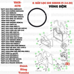 [SIR][8:BẦU LỌC GIÓ] YACS-4178 VÒNG ĐỆM SIRIUS-FI(14-20) (2)