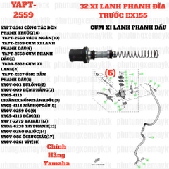 [EX155][32:XI LANH PHANH ĐĨA TRƯỚC] YAPT-2559 CỤM XI LANH PHANH DẦU EX155(2022)-[Yamaha] (6), SIRIUS FI [32:XI(6)]