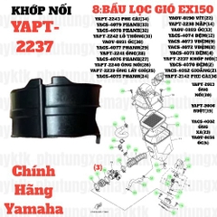 [EX15][8:BẦU LỌC GIÓ] YAPT-2237 KHỚP NỐI CO XĂNG CAO SU EX15 (15-18) (3)-[Yamaha]