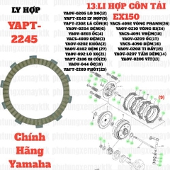 [EX15][13:LI HỢP CÔN TẢI] YAPT-2245 BỘ LY HỢP EX15 (15-18) (9)-[Yamaha]