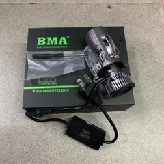 [Chính hãng led BMA] PHA LED BI CẦU XE MÁY R03-H4-BMA-DPL SÁNG TRẮNG(25/40W-3000lm).