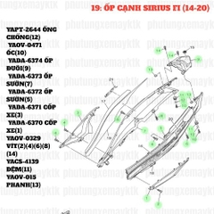 [SIR][19:ỐP CẠNH] YADA-6370 CỐP XE SIRIUS-FI(14-20) (1) [Yamaha]