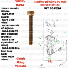 [SIR][41:ĐỒNG HỒ CÔNG TƠ MÉT] YAOV-0494 VÍT CÓ ĐỆM SIRIUS-FI(14-20) (4) [Yamaha]