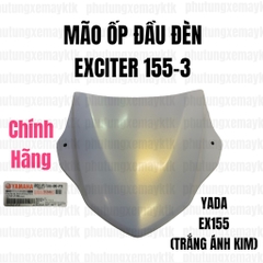 YADA-EX155-3 Mão ốp đầu đèn(Trắng ánh kim] Phụ tùng phụ kiện xe máy-[Yamaha]