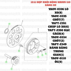 [SIRC][12:LI HỢP KHỞI ĐỘNG] YAPT-2349 BÁNH RĂNG TRUNG GIAN SIRIUS RC-T110LE (1)-[Yamaha]