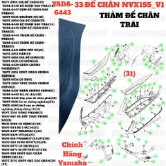 [NVX155_V1][33:ĐẾ CHÂN] YADA-6443 THẢM ĐẾ CHÂN - TRÁI NVX155_V1 (31) [Yamaha]