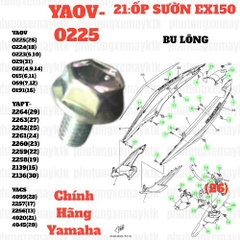[EX15][21:ỐP SƯỜN] YAOV-0225 BU LÔNG EX15 (15-18) (26)-[Yamaha], NVX155_V1 [17:KHUNG(26)]