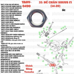 [SIR][33:ĐẾ CHÂN] YAOV-0490 ỐC SIRIUS-FI(14-20) (16) [Yamaha]