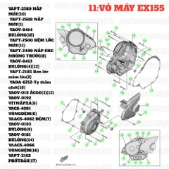 [EX155][11:VỎ MÁY] YAPT-2589 NẮP MÁY EX155(2022)-[Yamaha] (10)