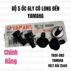 [Chính Hãng Yamaha]YAOV-093-Bộ 5 ốc 6ly có long đền(dài 2cm) Phụ tùng phụ kiện xe máy