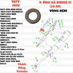 [SIR][9:ỐNG XẢ] YAPT-2620 VÒNG ĐỆM SIRIUS-FI(14-20) (5) [Yamaha]