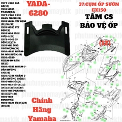 [EX15][37:CỤM ỐP SƯỜN] YADA-6280 NHÁM-10-TẤM CAO SU BẢO VỆ ỐP CỔ MẶT NẠ EX15 (15-18) (12)-[Yamaha]