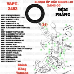 [SIRC][31:CỤM ỐP ĐẦU] YAPT-2452 ĐỆM PHẰNG SIRIUS RC-T110LE (14)-[Yamaha]