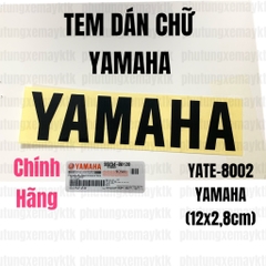 [Chính hãng Yamaha]YATE-8002-Tem dán chữ YAMAHA(12x2,8cm)