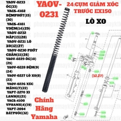 [EX15][24:CỤM GIẢM XÓC TRƯỚC] YAOV-0231 LÒ XO GIẢM XÓC TRƯỚC EX15 (15-18) (12) (27)-[Yamaha]