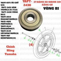 [SIRC][27:BÁNH TRƯỚC] YAPT-2430 VÒNG BI SIRIUS RC-T110LE (4)-[Yamaha], SIRIUS FI [27:BÁNH(4)]