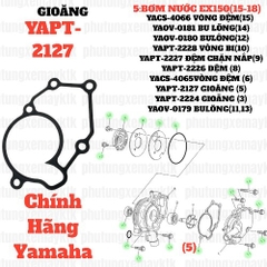 [EX15][5:BƠM NƯỚC]YAPT-2127-Gioăng giữa bơm nước Exciter 150(15-18) Phụ tùng phụ kiện xe máy sài chung (5) 2NDE11961000-[Yamaha]